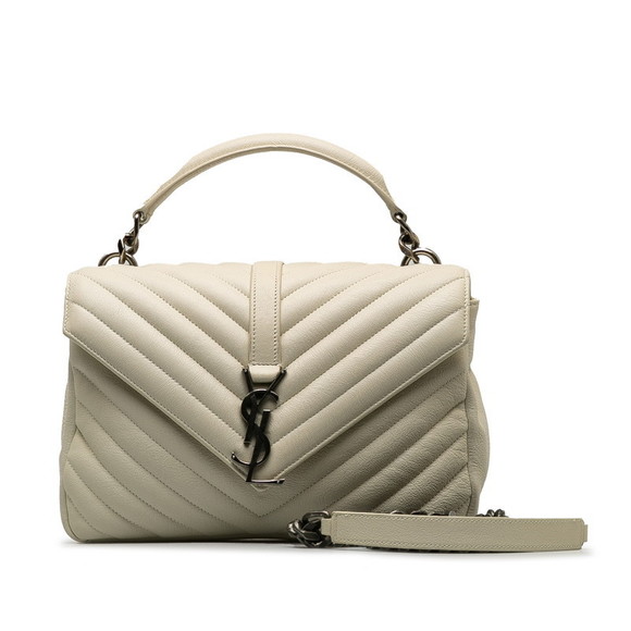 Yves Saint Laurent Handbags - Authentic Yves Saint Laurent Chevron Monogram Medium College Bag